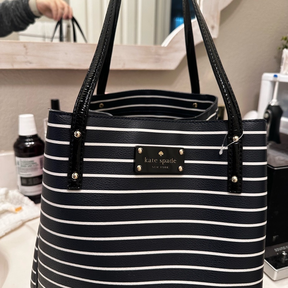 COPY - Kate Spade Navy and White Striped Women's Bag